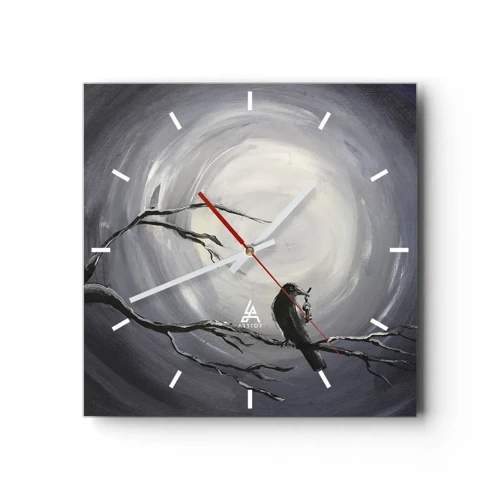 Horloge murale - Pendule murale - La clé du mystère de la nuit - 30x30 cm