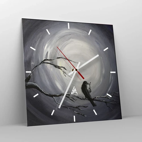 Horloge murale - Pendule murale - La clé du mystère de la nuit - 30x30 cm