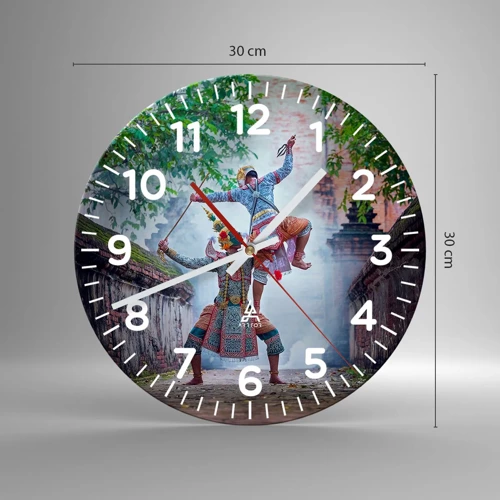 Horloge murale - Pendule murale - La danse est d'une beauté dévastatrice - 30x30 cm