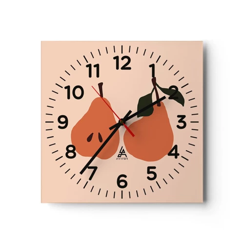Horloge murale - Pendule murale - La douceur elle-même - 40x40 cm