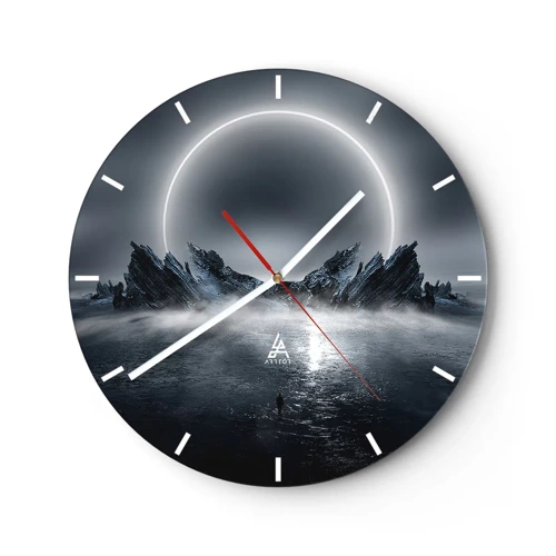 Horloge murale - Pendule murale - La fin de l'histoire - 30x30 cm