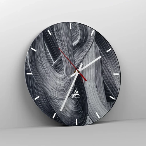 Horloge murale - Pendule murale - La fluidité de la réalité - 30x30 cm