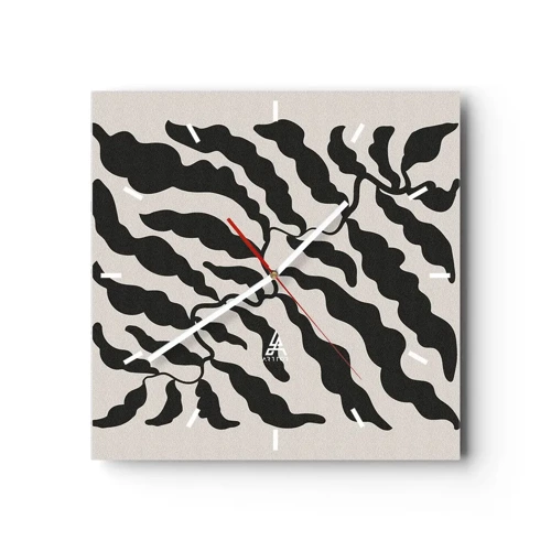 Horloge murale - Pendule murale - La nature du carré - 40x40 cm