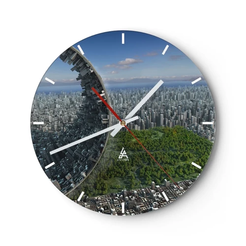Horloge murale - Pendule murale - La nature est éternelle - 30x30 cm