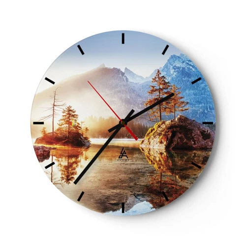 Horloge murale - Pendule murale - La nature sous un nouveau jour - 30x30 cm