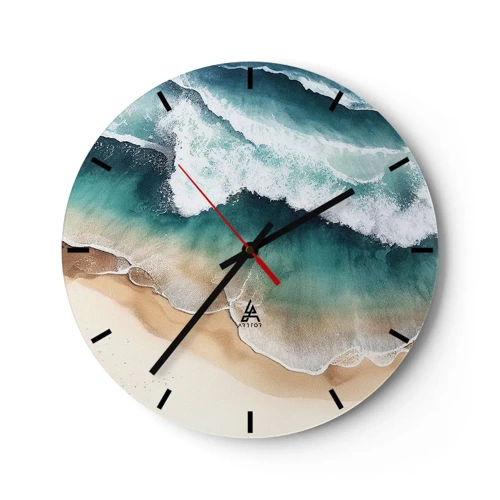 Horloge murale - Pendule murale - La rencontre éternelle - 30x30 cm