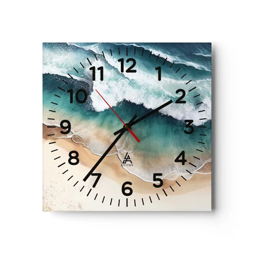 Horloge murale - Pendule murale - La rencontre éternelle - 30x30 cm