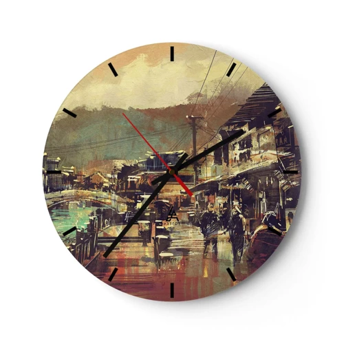 Horloge murale - Pendule murale - La vie comme une richesse de gris - 30x30 cm