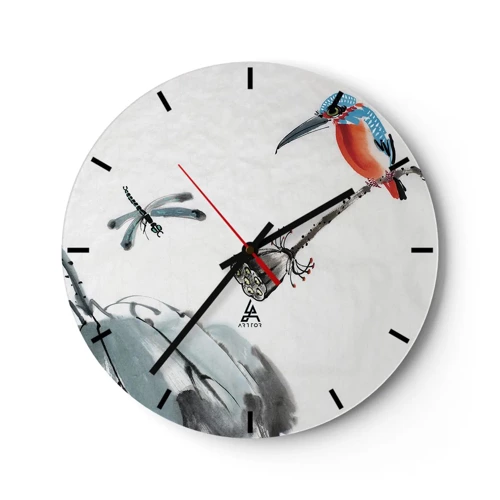 Horloge murale - Pendule murale - La vie du champ - 30x30 cm