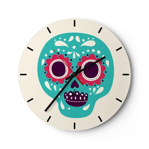 Horloge murale - Pendule murale - La vie – du plaisir jusqu'à la mort - 30x30 cm