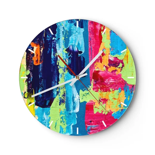 Horloge murale - Pendule murale - La vie est belle! - 30x30 cm