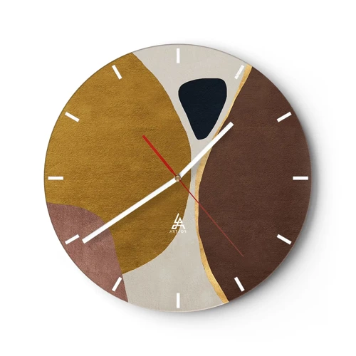 Horloge murale - Pendule murale - L'abstraction – une place dans l'espace - 30x30 cm