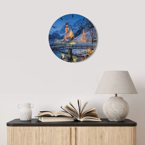 Horloge murale - Pendule murale - L'âme du monde - 30x30 cm