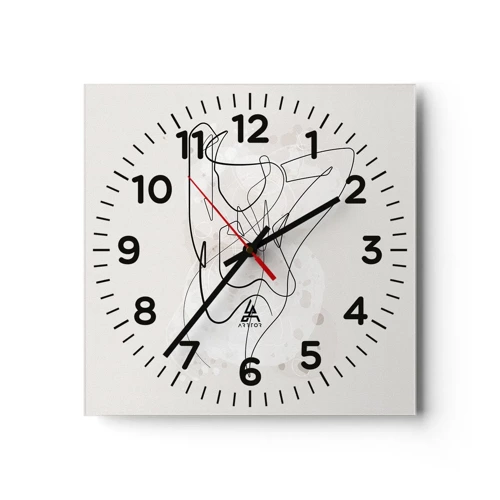 Horloge murale - Pendule murale - L'art de la séduction - 30x30 cm