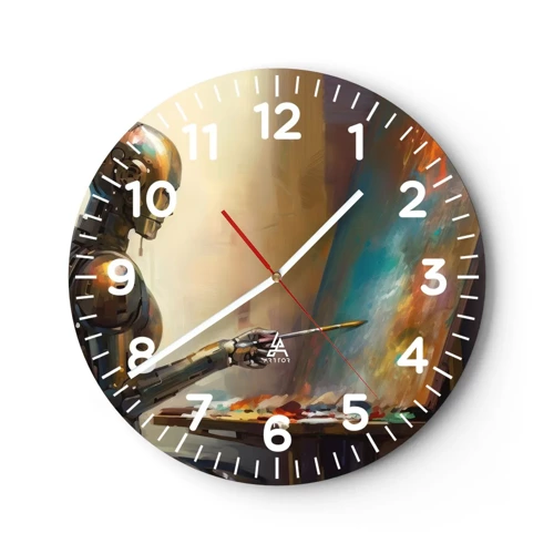 Horloge murale - Pendule murale - L'art du futur - 30x30 cm
