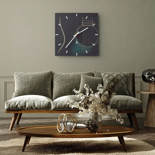 Horloge murale - Pendule murale - Le calme avant la tempête - 30x30 cm