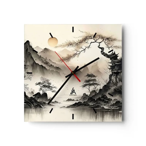 Horloge murale - Pendule murale - Le charme unique de l'Orient - 30x30 cm