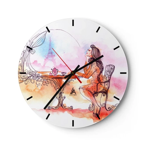 Horloge murale - Pendule murale - Le chic parisien - 30x30 cm