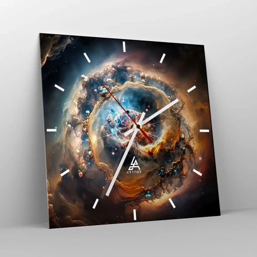 Horloge murale - Pendule murale - Le début - 30x30 cm
