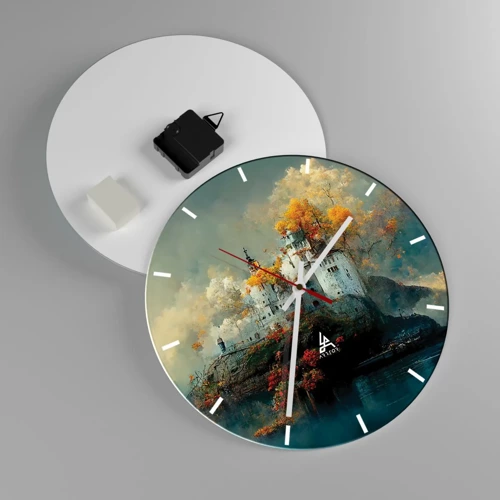 Horloge murale - Pendule murale - Le début d'une histoire romantique - 30x30 cm