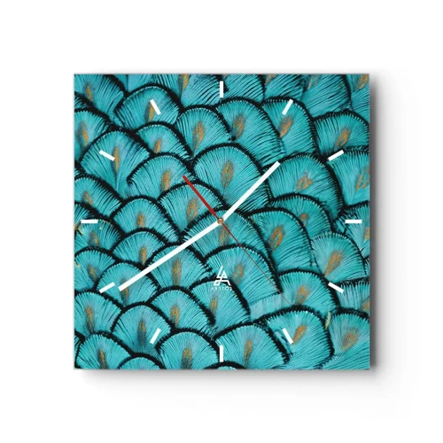 Horloge murale - Pendule murale - Le grand gala des plumes - 30x30 cm