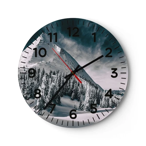 Horloge murale - Pendule murale - Le pays de la neige et de la glace - 30x30 cm