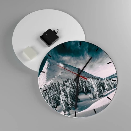 Horloge murale - Pendule murale - Le pays de la neige et de la glace - 30x30 cm