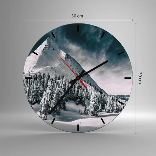 Horloge murale - Pendule murale - Le pays de la neige et de la glace - 30x30 cm