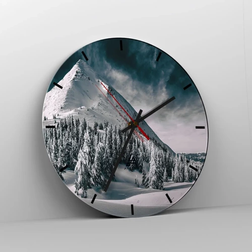 Horloge murale - Pendule murale - Le pays de la neige et de la glace - 30x30 cm