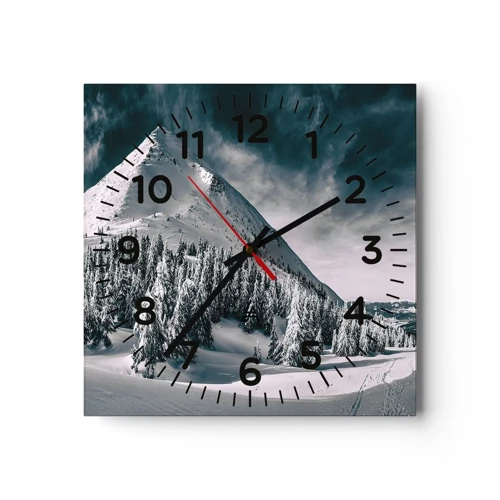 Horloge murale - Pendule murale - Le pays de la neige et de la glace - 40x40 cm