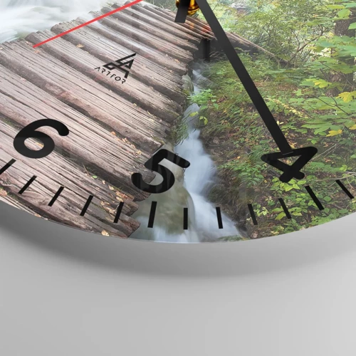 Horloge murale - Pendule murale - L'eau n'est pas si calme - 30x30 cm