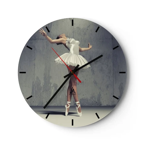 Horloge murale - Pendule murale - Léger comme un oiseau - 30x30 cm
