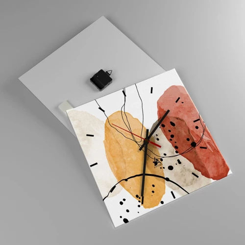 Horloge murale - Pendule murale - Léger et transparent comme l'air - 40x40 cm