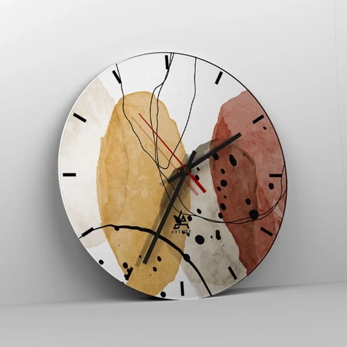 Horloge murale - Pendule murale - Léger et transparent comme l'air - 40x40 cm