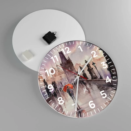 Horloge murale - Pendule murale - Les gens ne changent pas - 40x40 cm