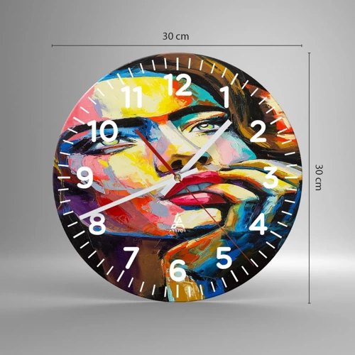 Horloge murale - Pendule murale - Les rêves volent dans le ciel comme des oiseaux - 30x30 cm