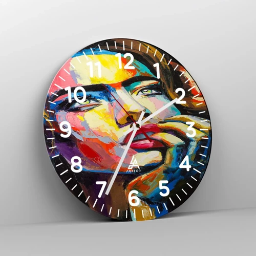 Horloge murale - Pendule murale - Les rêves volent dans le ciel comme des oiseaux - 30x30 cm