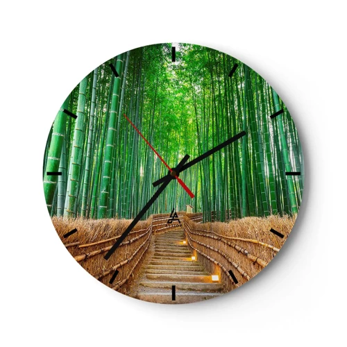 Horloge murale - Pendule murale - L'essence de la nature asiatique - 30x30 cm