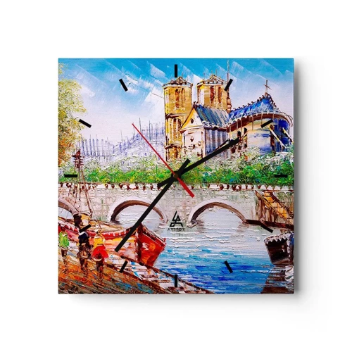 Horloge murale - Pendule murale - Leur temps ne passe jamais - 30x30 cm