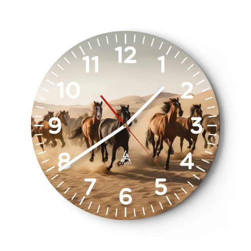 Horloge murale - Pendule murale - Libre comme le vent - 40x40 cm