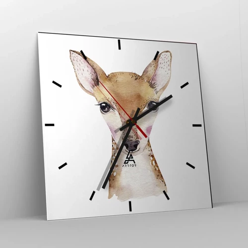 Horloge murale - Pendule murale - L'innocence de la nature - 30x30 cm