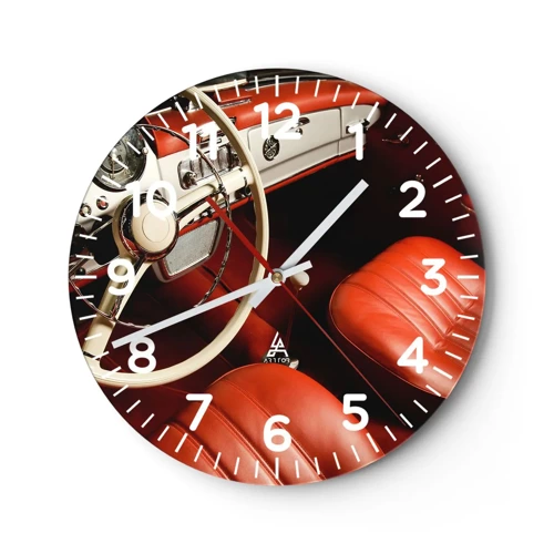 Horloge murale - Pendule murale - Luxe de style vintage - 30x30 cm