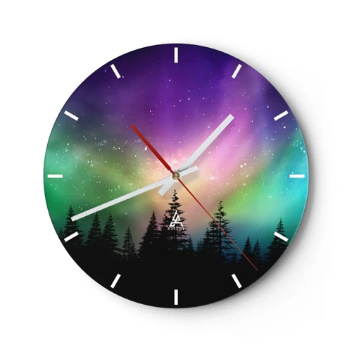 Horloge murale - Pendule murale - Magie blanche - 30x30 cm