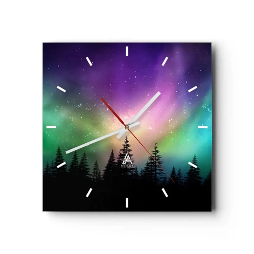 Horloge murale - Pendule murale - Magie blanche - 40x40 cm