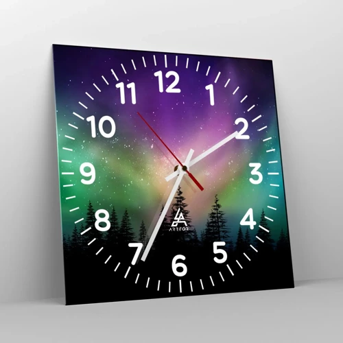 Horloge murale - Pendule murale - Magie blanche - 40x40 cm