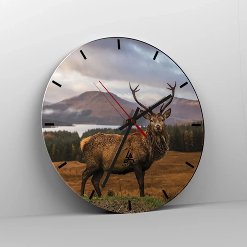 Horloge murale - Pendule murale - Majesté de la nature - 30x30 cm