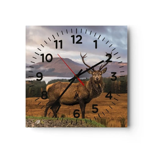 Horloge murale - Pendule murale - Majesté de la nature - 40x40 cm
