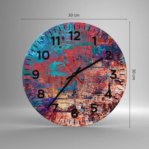 Horloge murale - Pendule murale - Mémoire et oubli - 30x30 cm