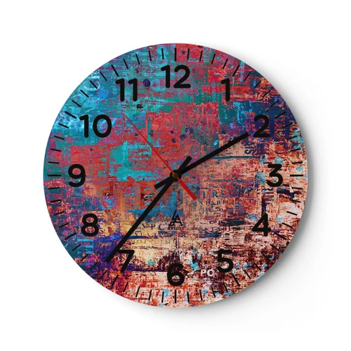 Horloge murale - Pendule murale - Mémoire et oubli - 40x40 cm