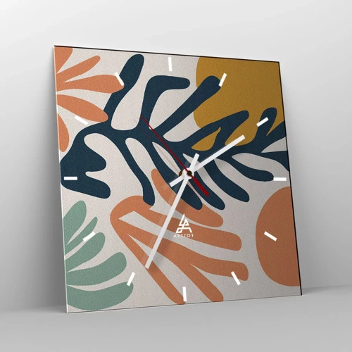 Horloge murale - Pendule murale - Mers de corail - 40x40 cm